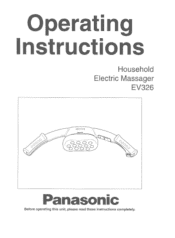 Panasonic EV326W EV326 Owner's Manual (English)