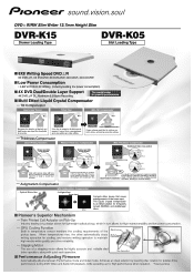 Pioneer DVR-K05 Features Guide