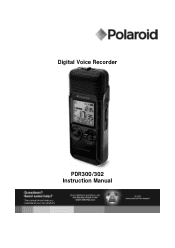 Polaroid PDR302BLK Instruction Manual