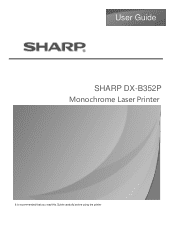 Sharp DX-B352P DX-B352P User Manual