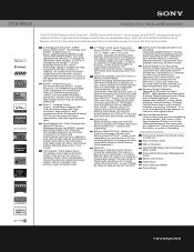 Sony DCR-SR220D Marketing Specifications (DCR-SR220)