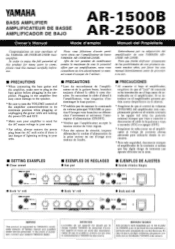Yamaha AR-1500B Owner's Manual (image)