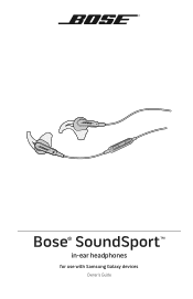 Bose SoundSportin-ear Owner's guide - Samsung