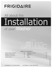 Frigidaire FAFW3577KB Installation Instructions