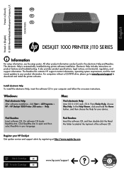 HP Deskjet 1000 Reference Guide