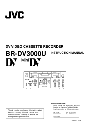 JVC BR-DV3000U Instructions