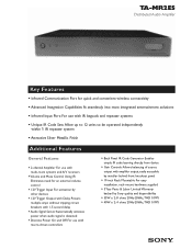 Sony TA-MR2ES Marketing Specifications