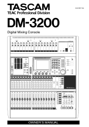 TEAC DM-3200 DM-3200 Owner's Manual