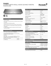 Thermador PH60GS Product Specs