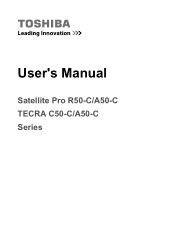 Toshiba Satellite Pro R50-C PS562C-00C003 Users Manual Canada; English