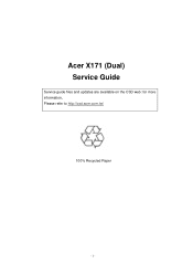 Acer X171 X171 Service Guide