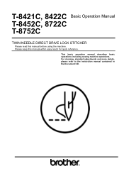 Brother International T-8422C Basic Instruction Manual - English