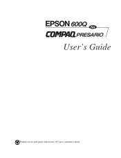 Epson 600Q User Manual