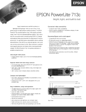 Epson PowerLite 713c Product Brochure