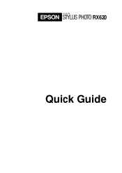 Epson RX620 Quick Reference Guide