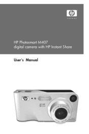 HP M407 HP Photosmart M407 digital camera with HP Instant Share - User's Manual