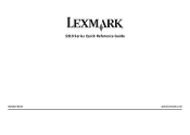 Lexmark S315 Quick Reference