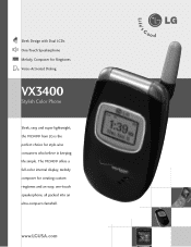 LG VX3400 Data Sheet (English)
