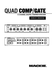 Mackie Quad Gate/Compressor Owner's Manual