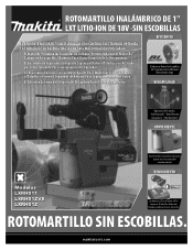 Makita LXRH01ZVX Flyer (Spanish)