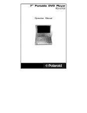Polaroid PDV-0700 Operation Manual