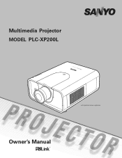 Sanyo PLC-XP200L Instruction Manual, PLC-XP200L