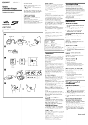 Sony WM-FS566 Operating Instructions  (primary manual)