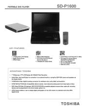 Toshiba SD-P1600 Brochure