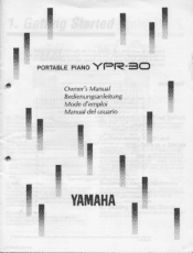 Yamaha YPR-30 Owner's Manual (image)