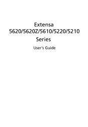 Acer Extensa 5210 Extensa 5620/5610/5210/5220 Users Guide EN
