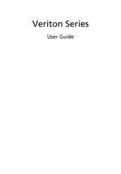 Acer N260G U2802CP Acer Veriton N260G Desktop Series User's Guide