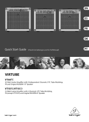 Behringer VIRTUBE VT15FX Quick Start Guide
