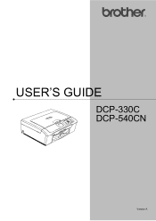 Brother International DCP 330C Users Manual - English