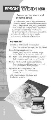Epson 1650 Product Brochure