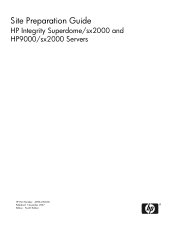HP Superdome SX2000 Site Preparation Guide, Fourth Edition - HP Integrity Superdome/sx2000 and HP9000/sx2000 Servers