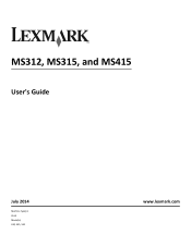 Lexmark MS312dn User Guide