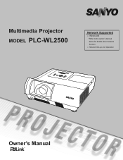 Sanyo PLC-WL2500 Owner's Manual
