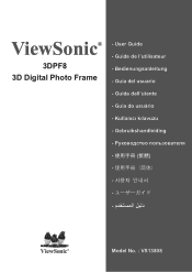 ViewSonic 3DPF8 3DPF8 User Guide (English)