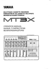 Yamaha MT3X Owner's Manual (image)