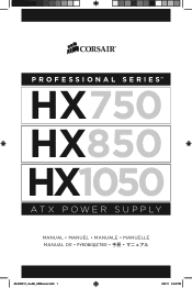 Corsair HX750 User Manual