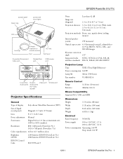 Epson PowerLite 51c Product Information Guide