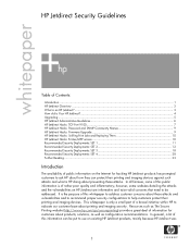 HP J3111A HP Jetdirect Security Guidelines