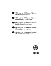 HP Designjet 3D HP Designjet 3D Removal System - Introductory Information: English