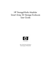 HP StorageWorks 50 StorageWorks Modular Smart Array 50 Storage Enclosure User Guide