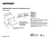 Hotpoint RB526HCC Dimensions