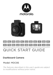 Motorola mdc85 Quick Start Guide