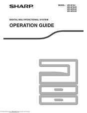 Sharp MX-M232D Operation Guide
