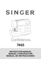 Singer 7465 CONFIDENCE Instruction Manual