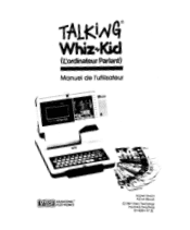 Vtech Talking Whiz Kid French User Manual