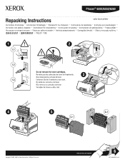 Xerox 6360N Instruction Sheet - Repacking the Printer